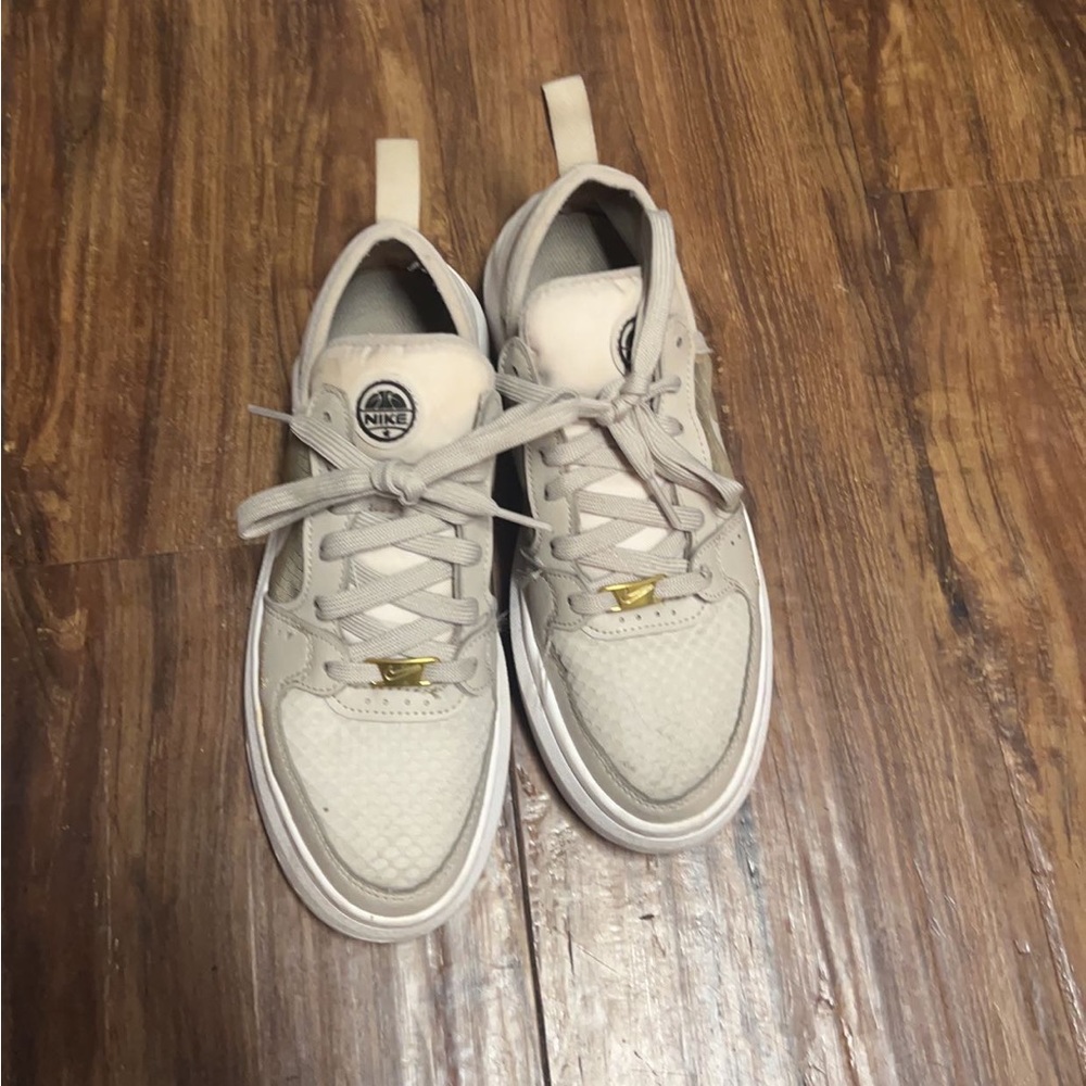 Gold nike shoes!